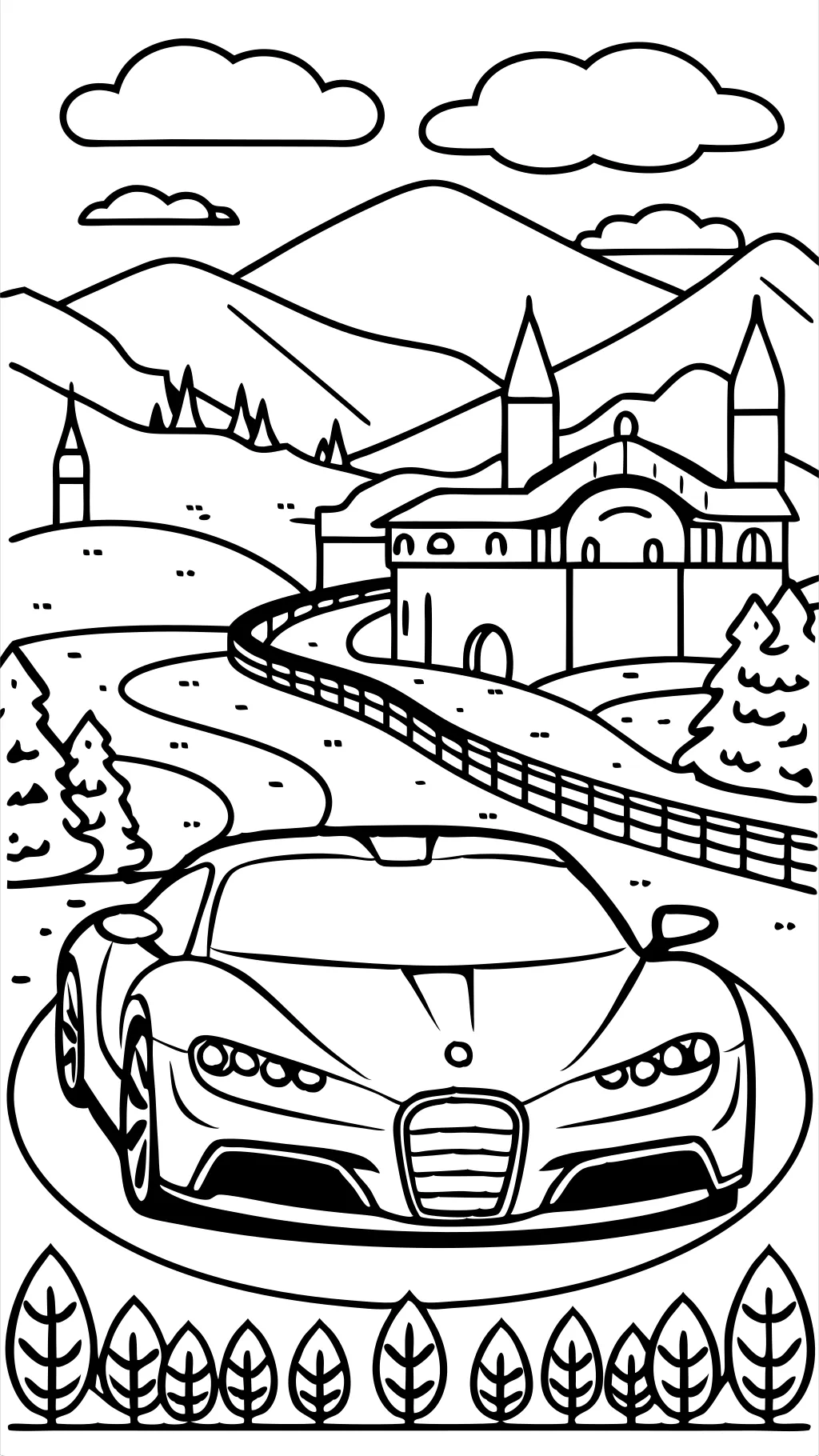 coloring pages bugatti